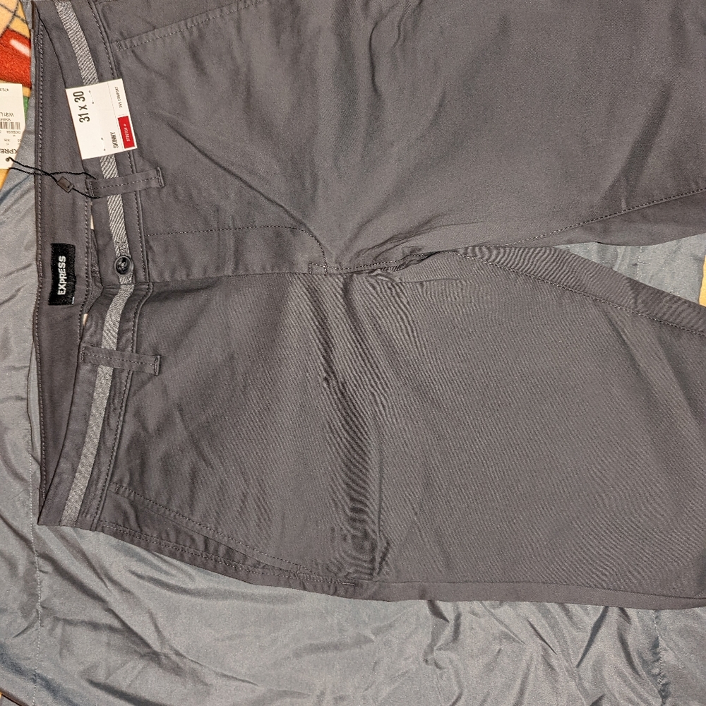 Express Gray Skinny Stretch Chinos size 31/30